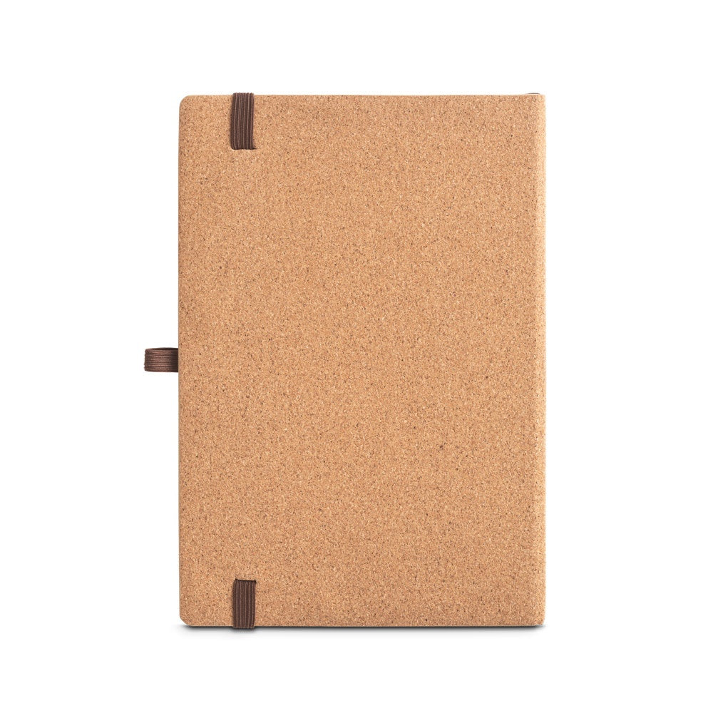 ORWELL promotional notebook in natural (detail view) with custom logo branding
