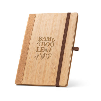 ORWELL promotional notebook in natural with custom logo branding