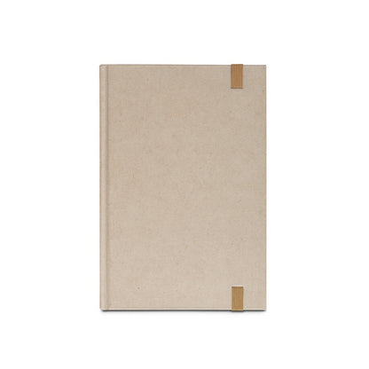 DICKINSON promotional notebook in natural (detail view) with custom logo branding