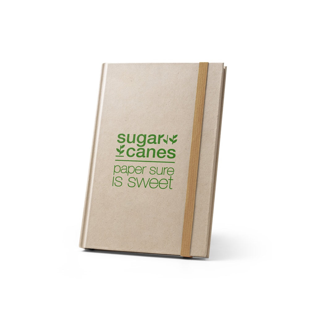 DICKINSON promotional notebook in natural with custom logo branding