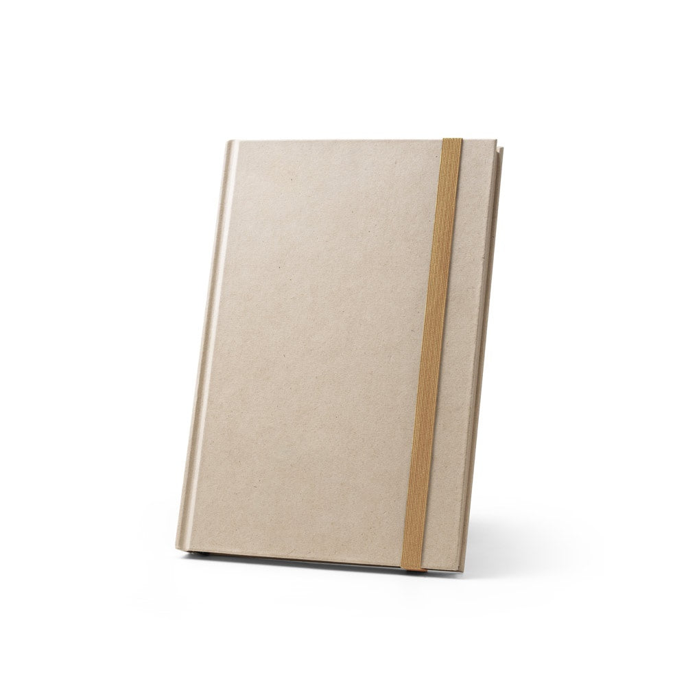 DICKINSON promotional notebook in natural with custom logo branding