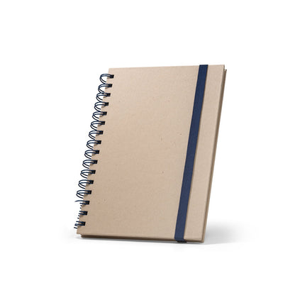 PROUST promotional notebook in blue with custom logo branding