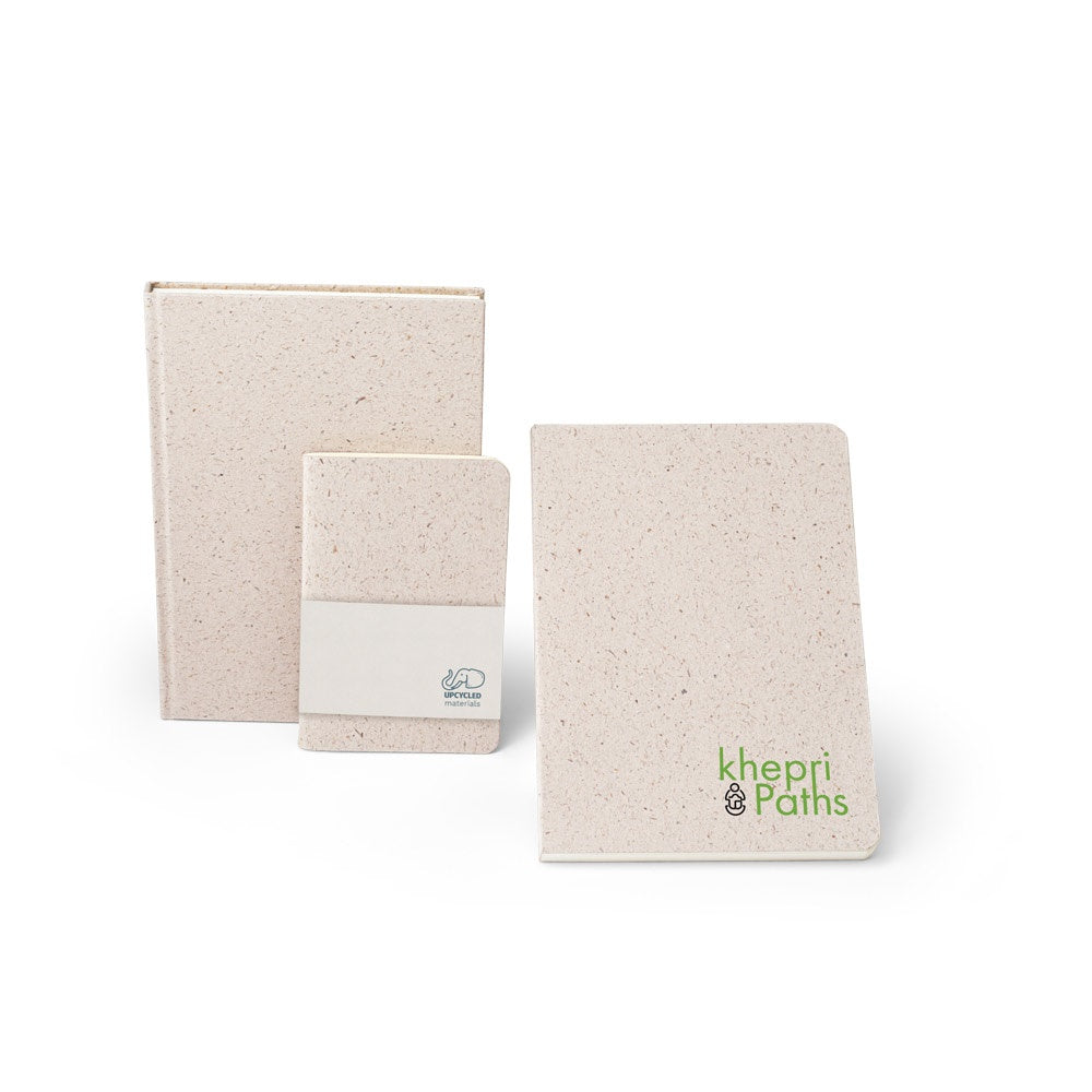 ORGANIC SEMI-RIGID promotional notebook with custom logo branding