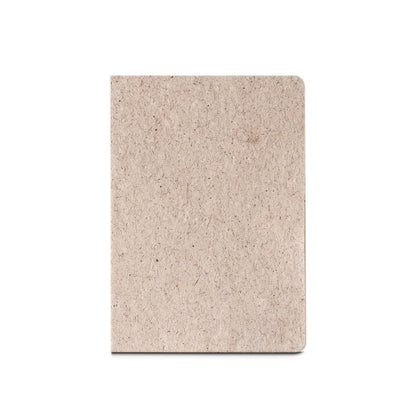 TEAPAD SEMI-RIGID promotional notebook in natural (detail view) with custom logo branding