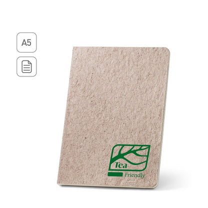 TEAPAD SEMI-RIGID promotional notebook (complete set view) with custom logo branding