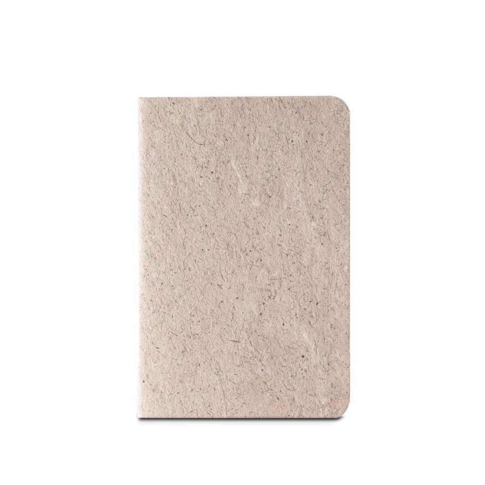 TEAPAD SOFT promotional notebook in natural (detail view) with custom logo branding