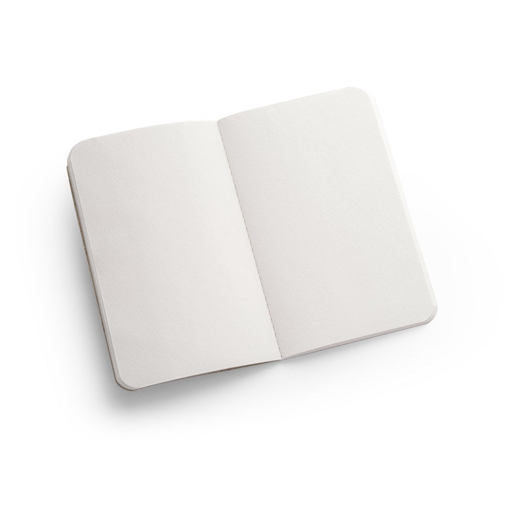 TEAPAD SOFT promotional notebook in natural (detail view) with custom logo branding