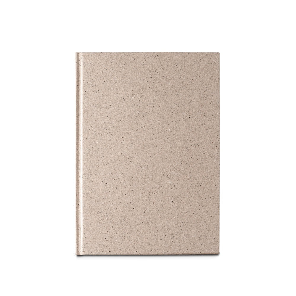 TEAPAD RIGID promotional notebook in natural (detail view) with custom logo branding