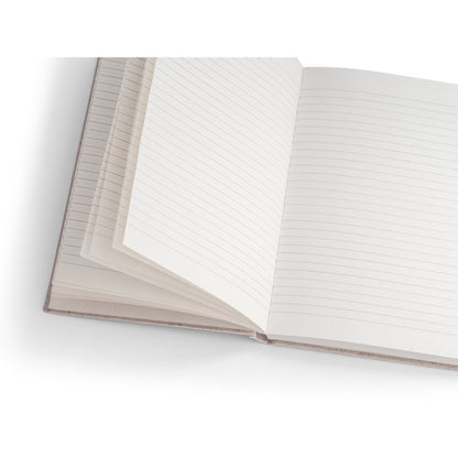 TEAPAD RIGID promotional notebook in natural (detail view) with custom logo branding