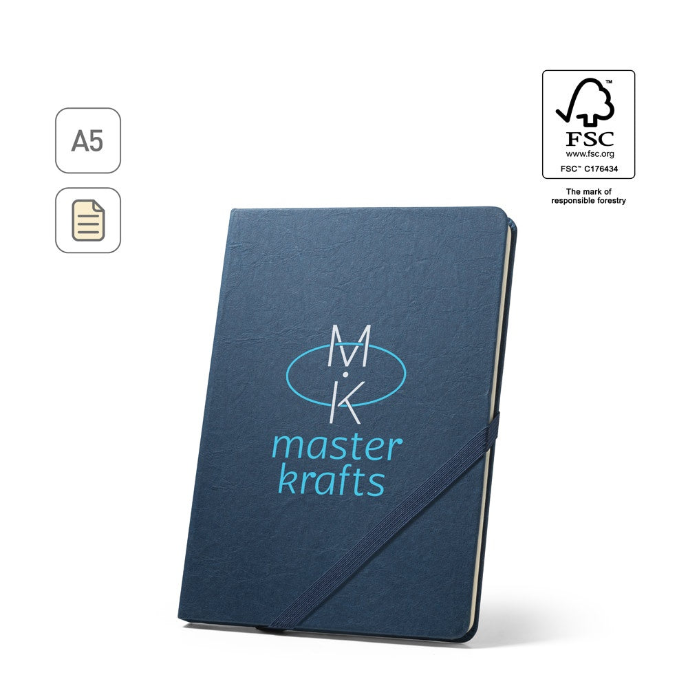 HUXLEY promotional notebook (complete set view) with custom logo branding