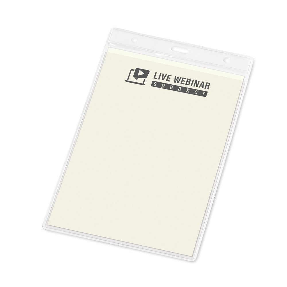 WHITMAN promotional event giveaway in transparent with custom logo branding