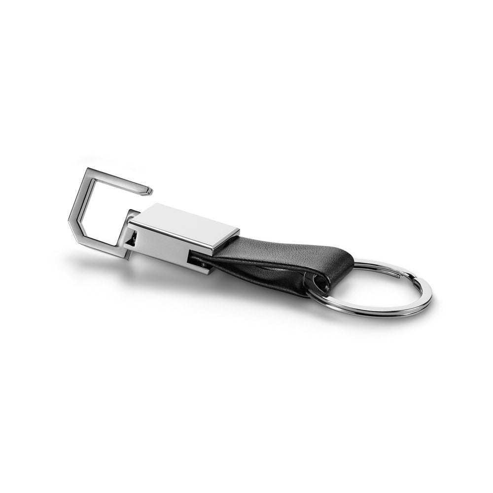 BOURCHIER promotional event giveaway in black (detail view) with custom logo branding