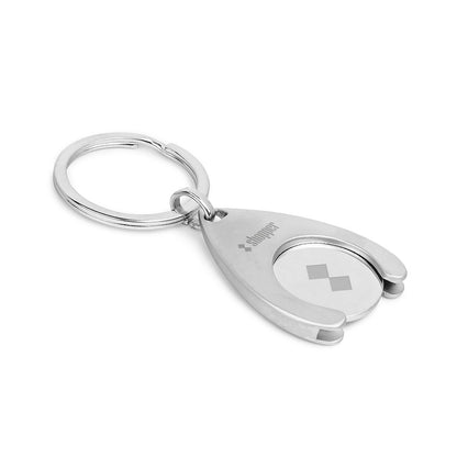 PORTHOS promotional event giveaway in satin silver with custom logo branding