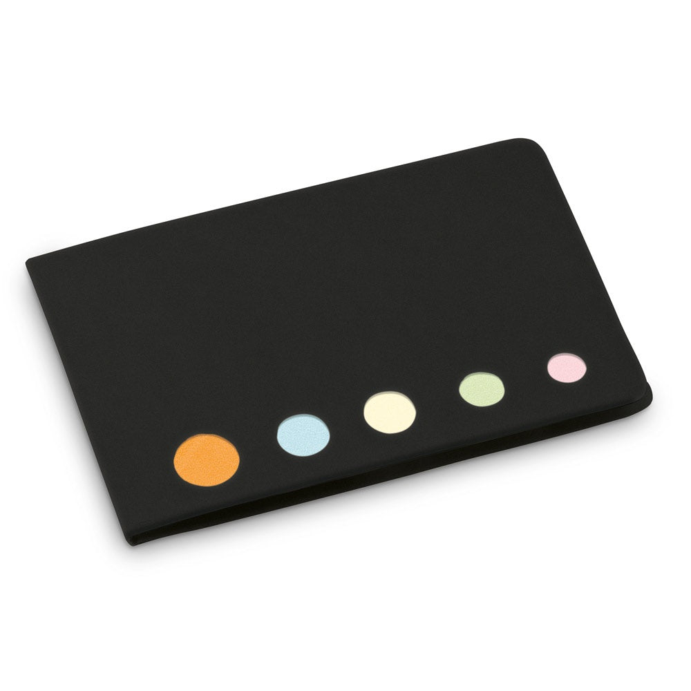 STOOKY promotional notebook in black with custom logo branding