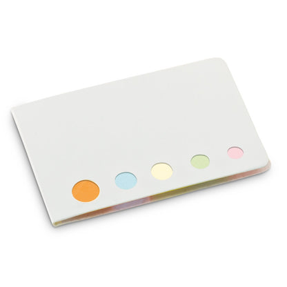 STOOKY promotional notebook in white with custom logo branding