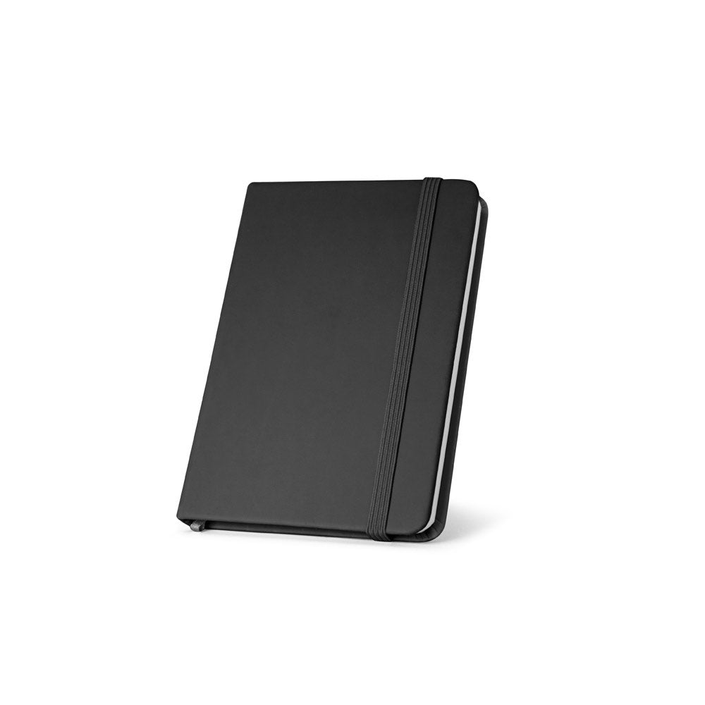 MEYER promotional notebook in black with custom logo branding