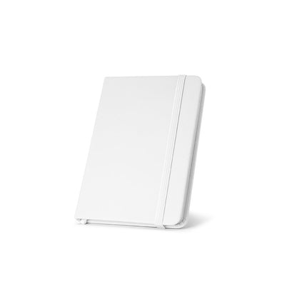 MEYER promotional notebook in white with custom logo branding