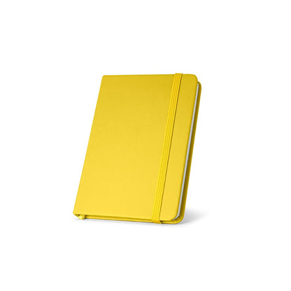 MEYER promotional notebook in yellow with custom logo branding