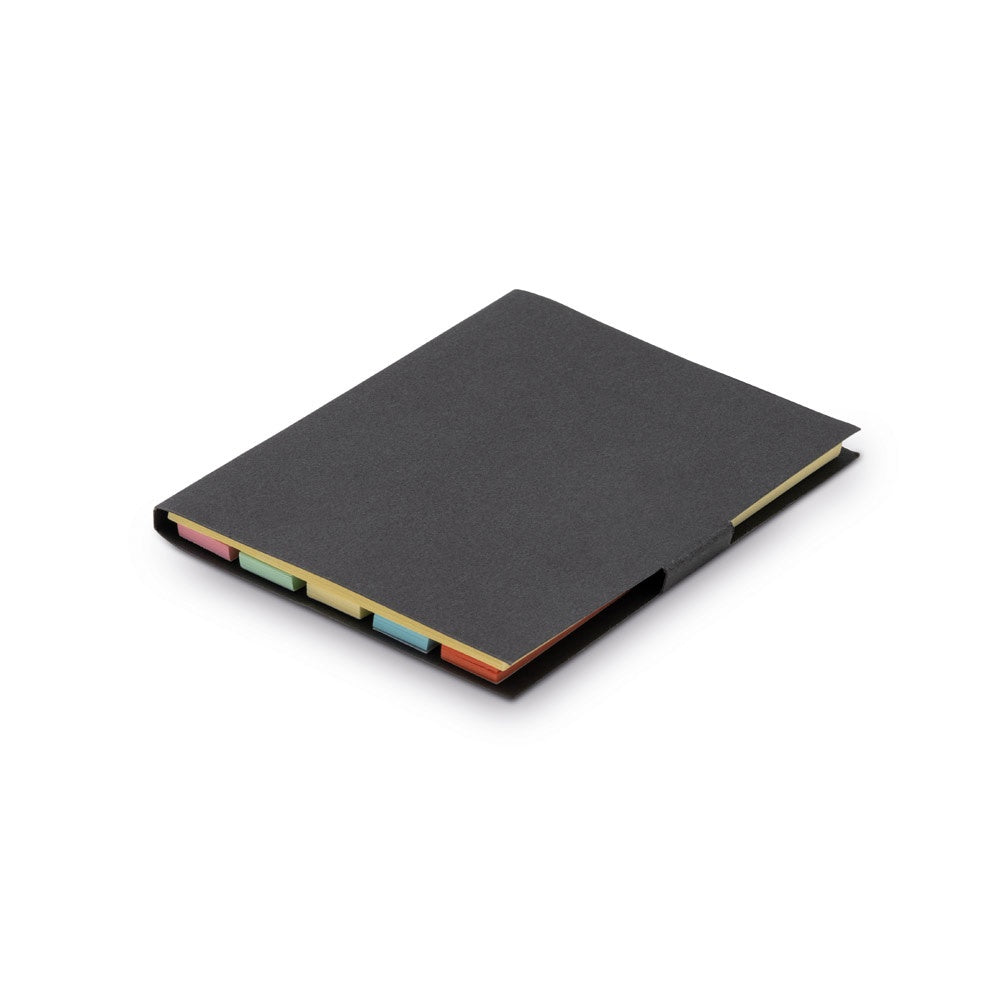 LEWIS promotional notebook in black with custom logo branding