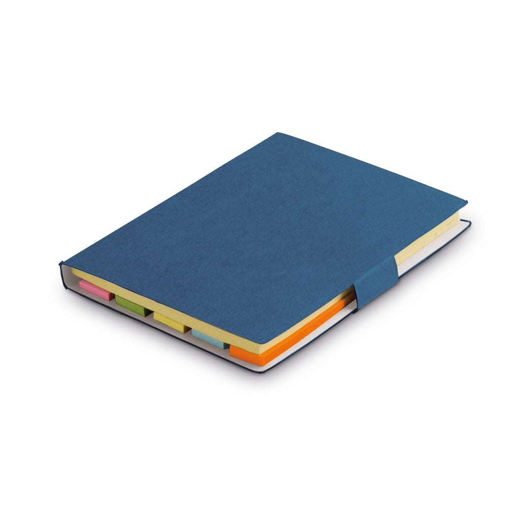 LEWIS promotional notebook in blue with custom logo branding