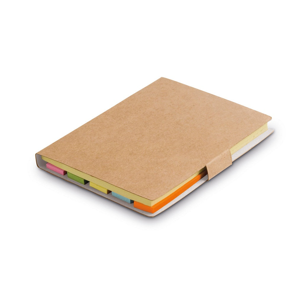 LEWIS promotional notebook in natural with custom logo branding