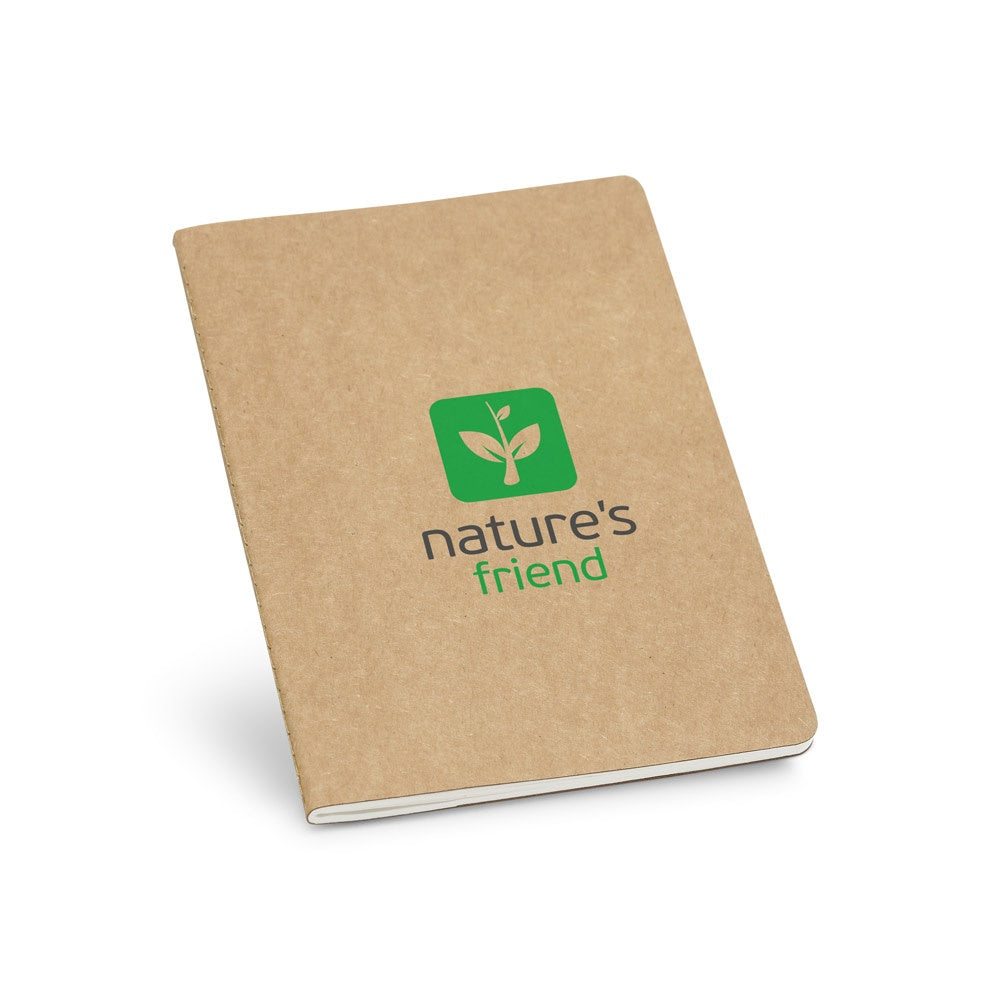KOSTOVA promotional notebook in natural with custom logo branding