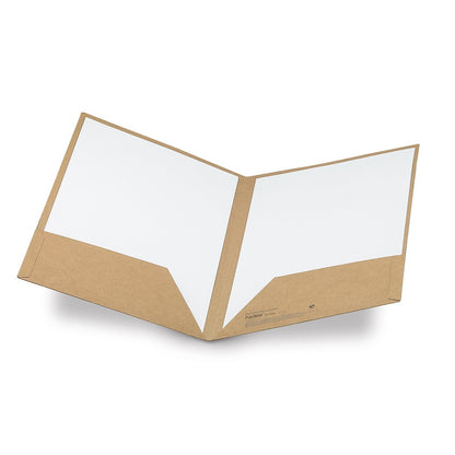 PUZO promotional document folder in natural (detail view) with custom logo branding