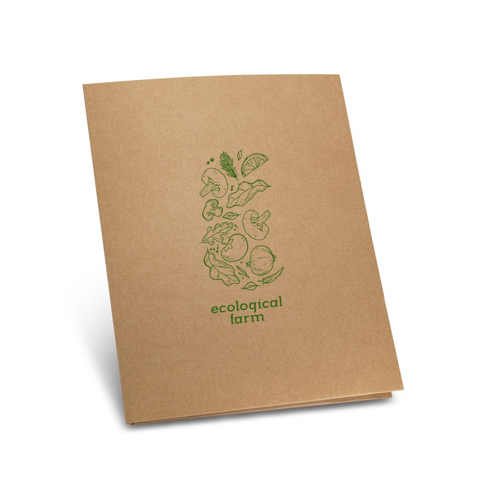PUZO promotional document folder in natural with custom logo branding