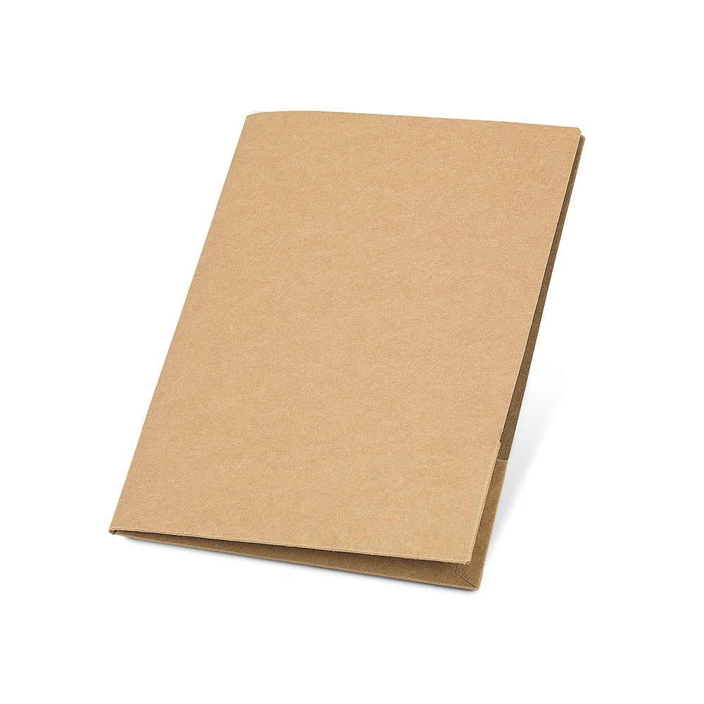 PUZO promotional document folder in natural with custom logo branding