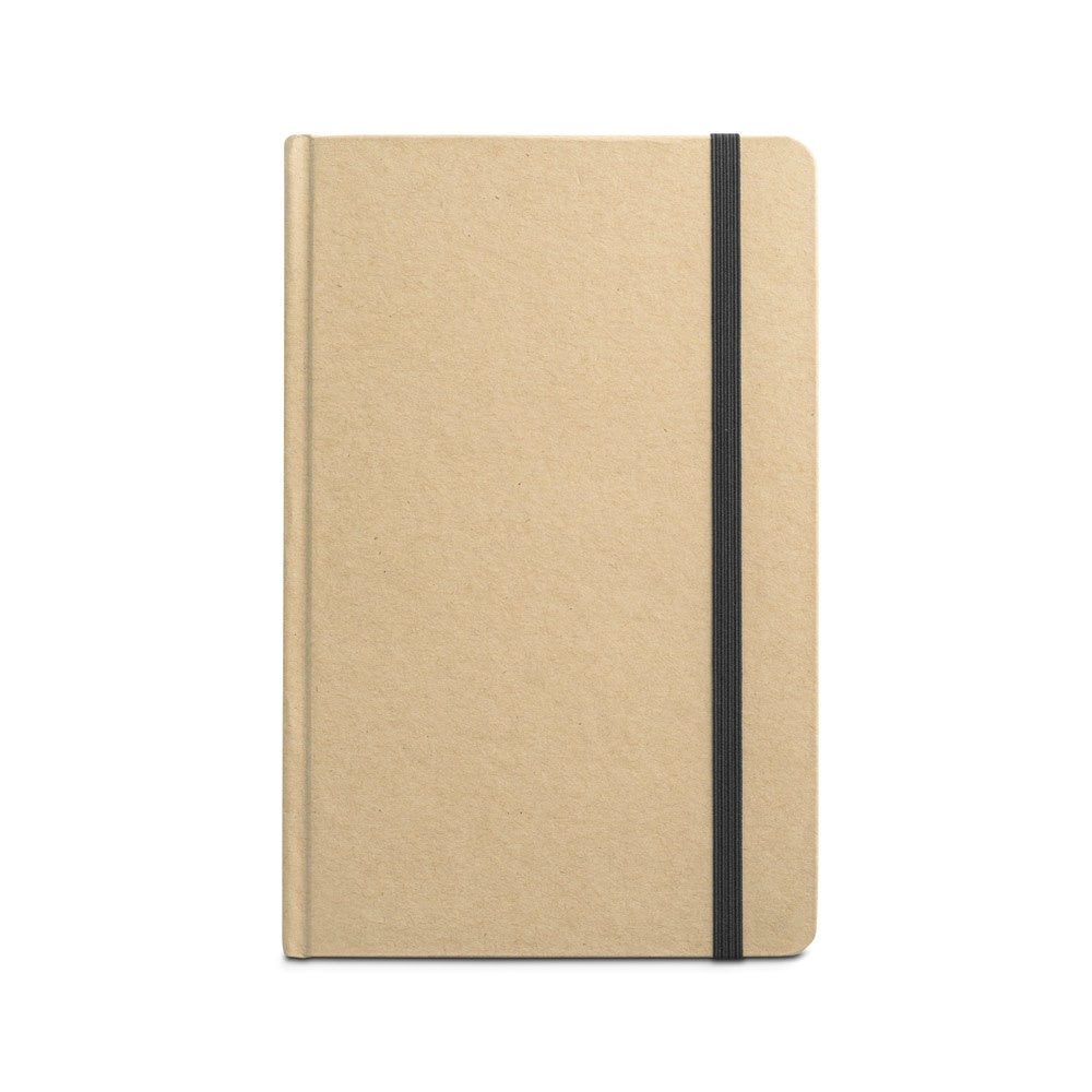 MAGRITTE promotional notebook in black (detail view) with custom logo branding