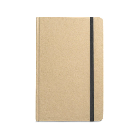 MAGRITTE promotional notebook in black (detail view) with custom logo branding