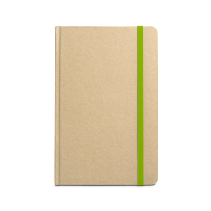 MAGRITTE promotional notebook in light green (detail view) with custom logo branding