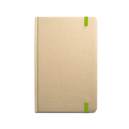 MAGRITTE promotional notebook in light green (detail view) with custom logo branding