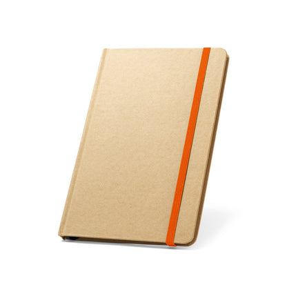 MAGRITTE promotional notebook in orange with custom logo branding
