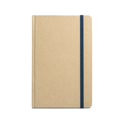 MAGRITTE promotional notebook in navy blue (detail view) with custom logo branding