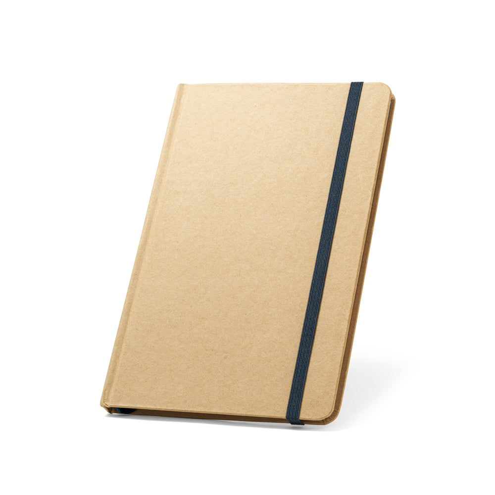 MAGRITTE promotional notebook in navy blue with custom logo branding