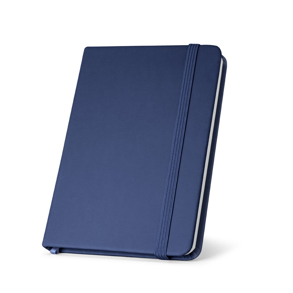 HEMINGWAY promotional notebook in blue with custom logo branding