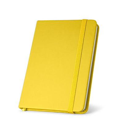 HEMINGWAY promotional notebook in yellow with custom logo branding