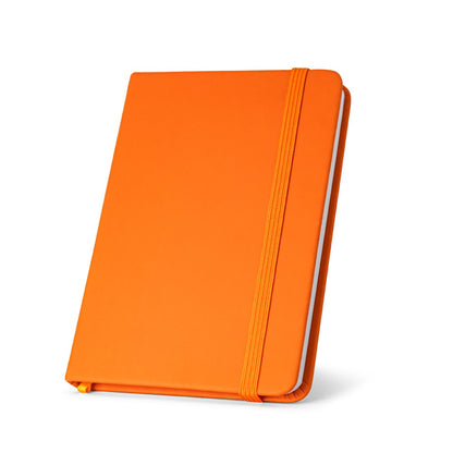 HEMINGWAY promotional notebook in orange with custom logo branding