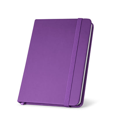 HEMINGWAY promotional notebook in purple with custom logo branding