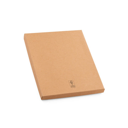 FREUD promotional notebook in natural (gift box packaging) with custom logo branding