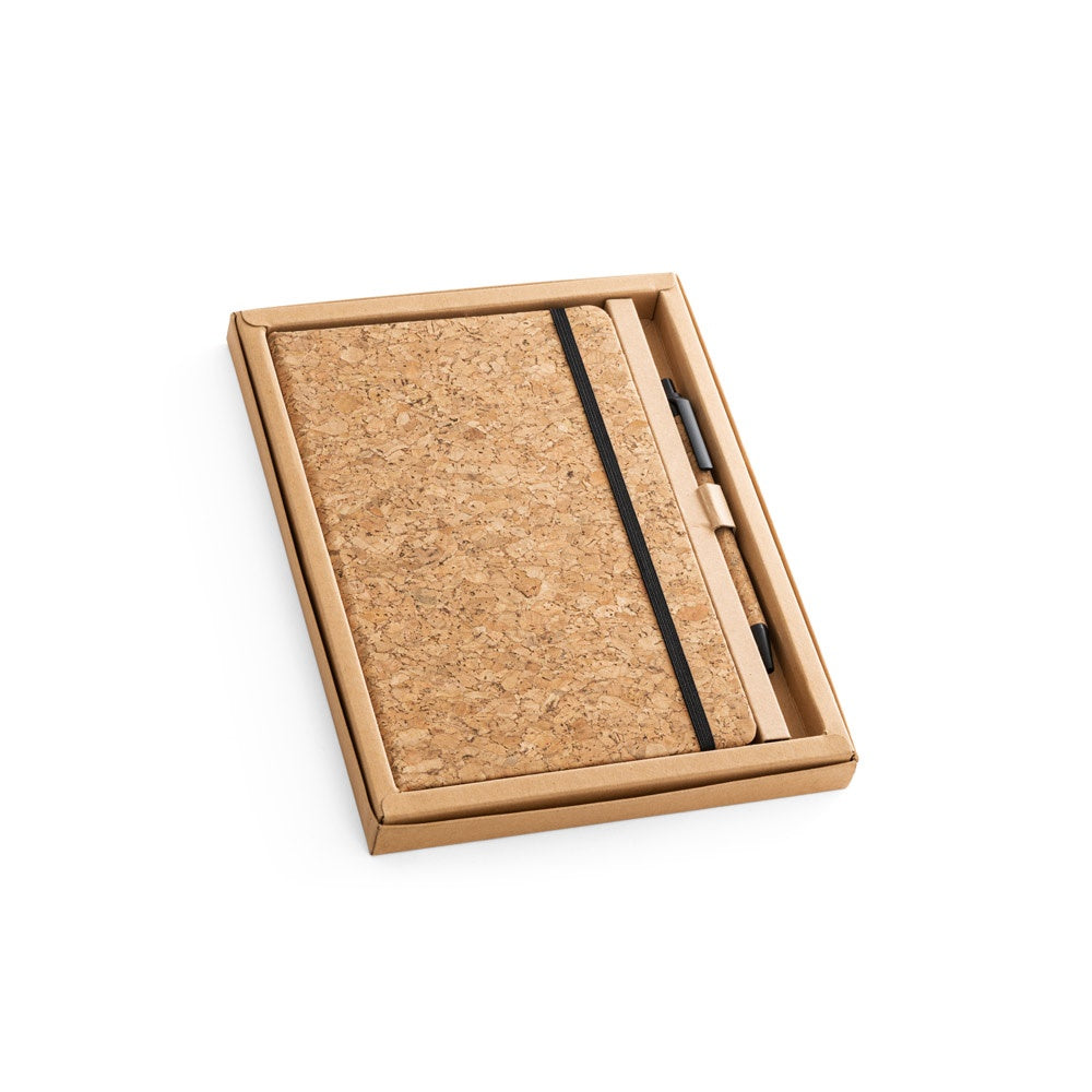 FREUD promotional notebook in natural with custom logo branding