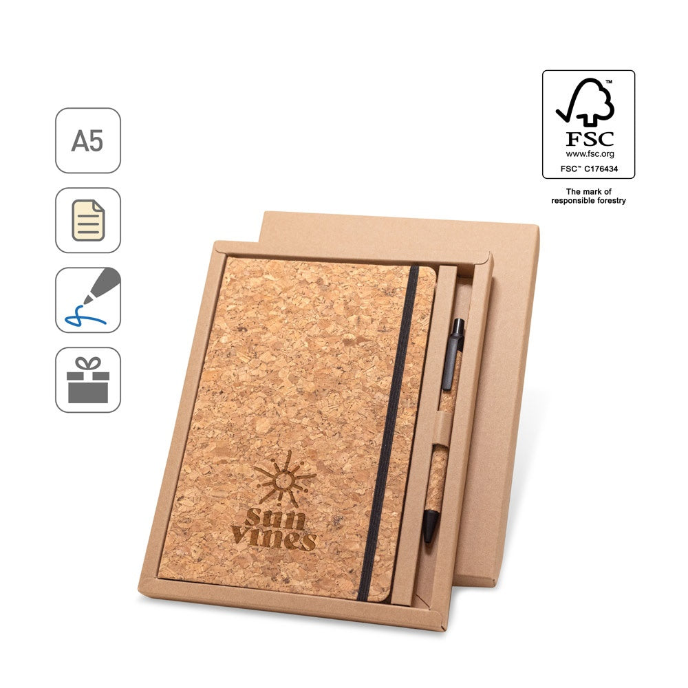 FREUD promotional notebook (complete set view) with custom logo branding