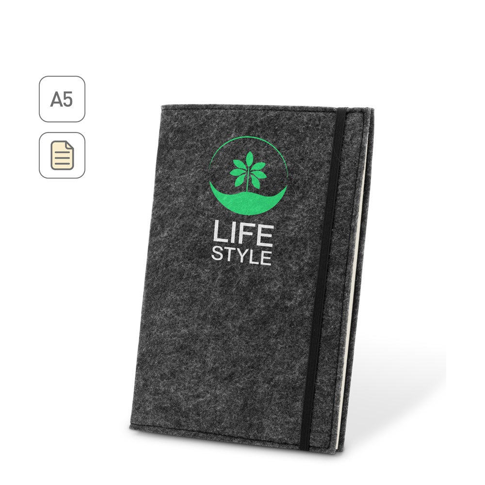 BALDWIN promotional notebook (complete set view) with custom logo branding