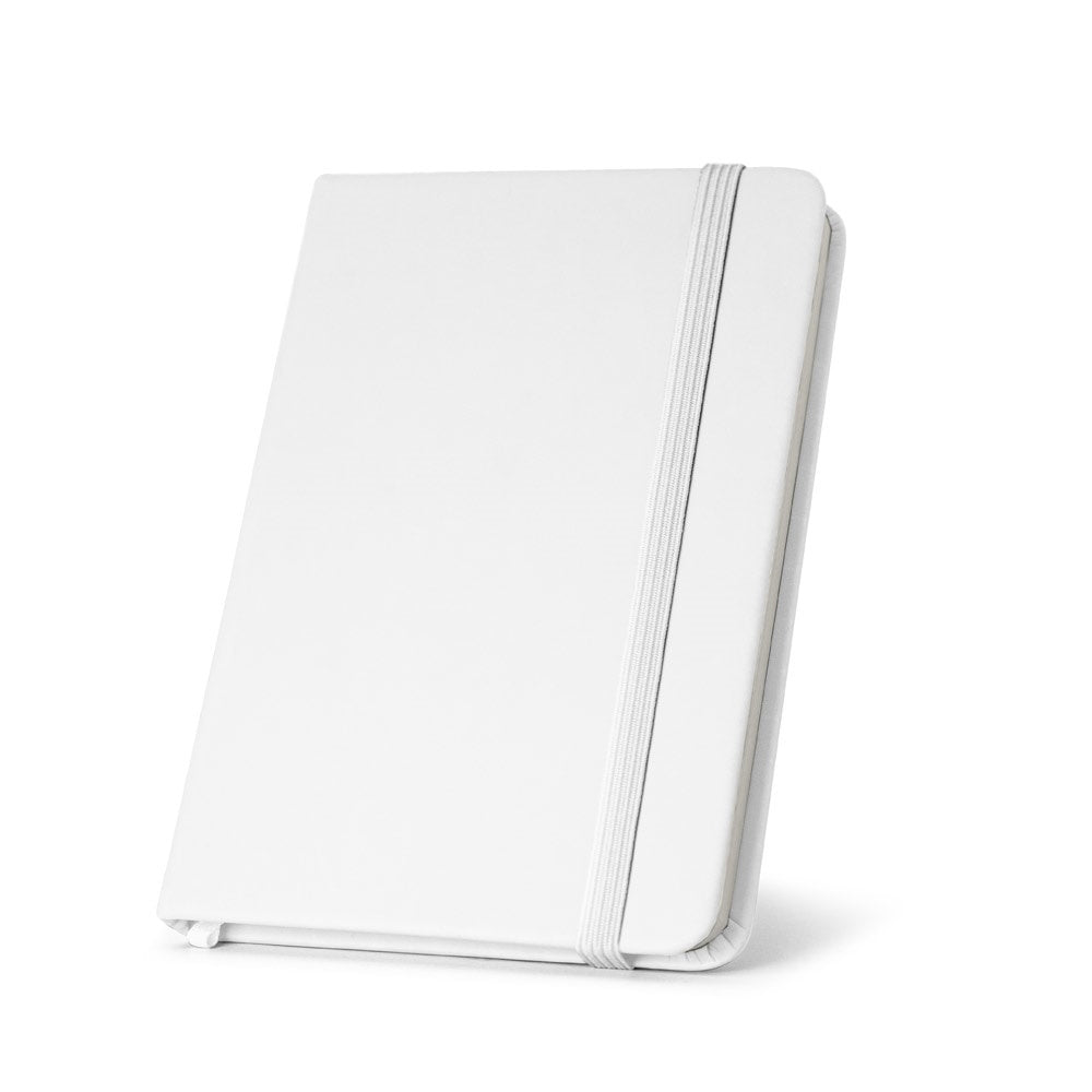 CAMPUS promotional notebook in white with custom logo branding