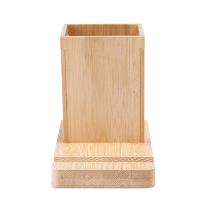 ERWIN promotional desk accessory in natural (detail view) with custom logo branding