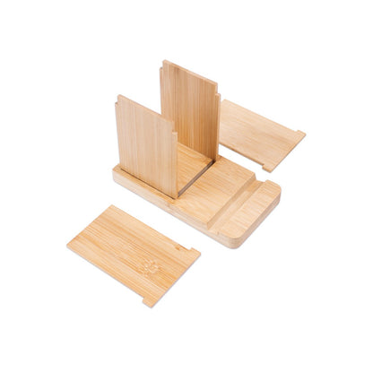 ERWIN promotional desk accessory in natural (detail view) with custom logo branding