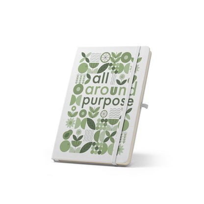 ANNE SUB promotional notebook in white with custom logo branding