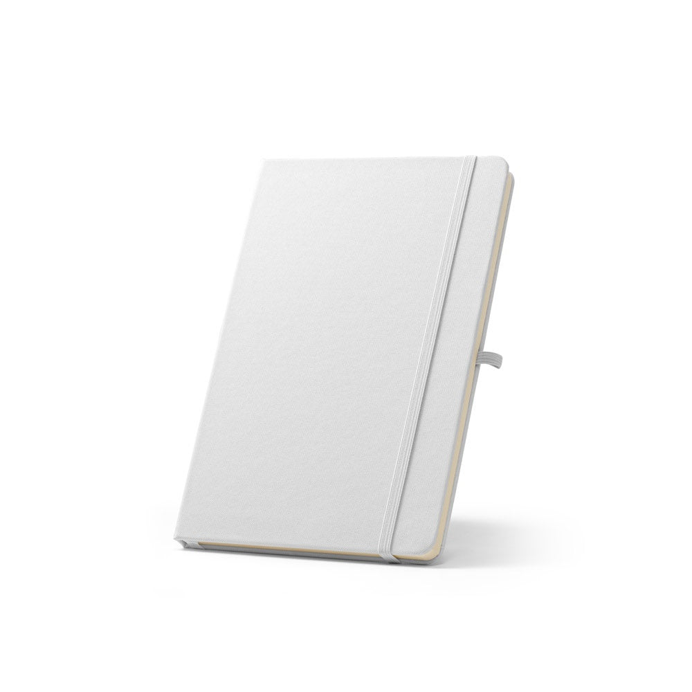 ANNE SUB promotional notebook in white with custom logo branding