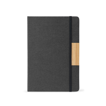 HOMERO promotional writing set in black (detail view) with custom logo branding